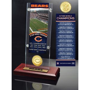 Highland Mint Chicago Bears 9-Time Super Bowl Champs Ticket Acrylic