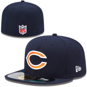 New Era Chicago Bears Navy Blue On-Field Player Sideline 59FIFTY Fitted Hat