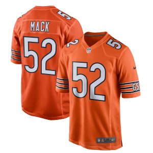 Nike Khalil Mack Chicago Bears Orange Game Jersey